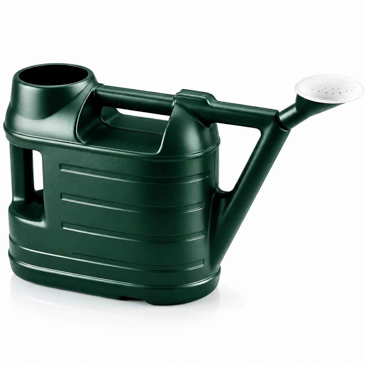 6.5L Watering Can with Sprinkler Rose Head, Lightweight Plastic Garden Watering Can, Dual Handle Watering Jug for Indoor Plants Outdoor Garden Lawn Patio Greenhouse, Green