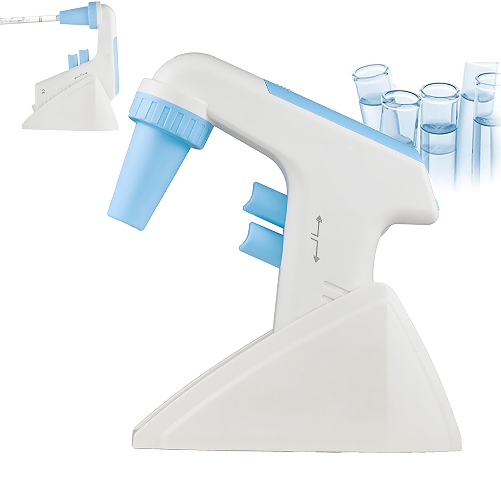 Digitale automatische Pipette mit LCD-Display, Einstellbare Laborpipetten, 8-stufige Geschwindigkeit, Gewichtsentwässerung & Elektrischer Modus, Anti-Rück-Sucking für Experimente und Labs