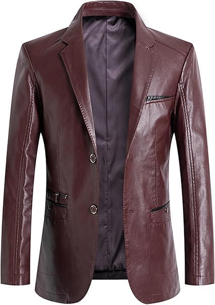 chava Genuine Leather Blazer for Men, Black, Notch Lapel, Regular Fit, Smart Casual, Full Lining-picture-44