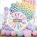 300pcs Feiven Balloon Latex Macaron Balloons Wedding Room Decoration Layout Party Rainbow Color Balloons For Kids Birthday Party Baby Shower Toys Christmas Supplies (200pcs 5 inches+100 pcs 10 inches)