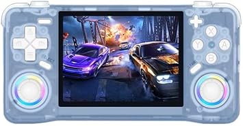 Retro Handheld Game Console - Open Source Linux System, 3.5-inch Full-Lamination Screen, 18000+ Classic Games, 4000mAh Battery Portable Handheld Glacial Blue