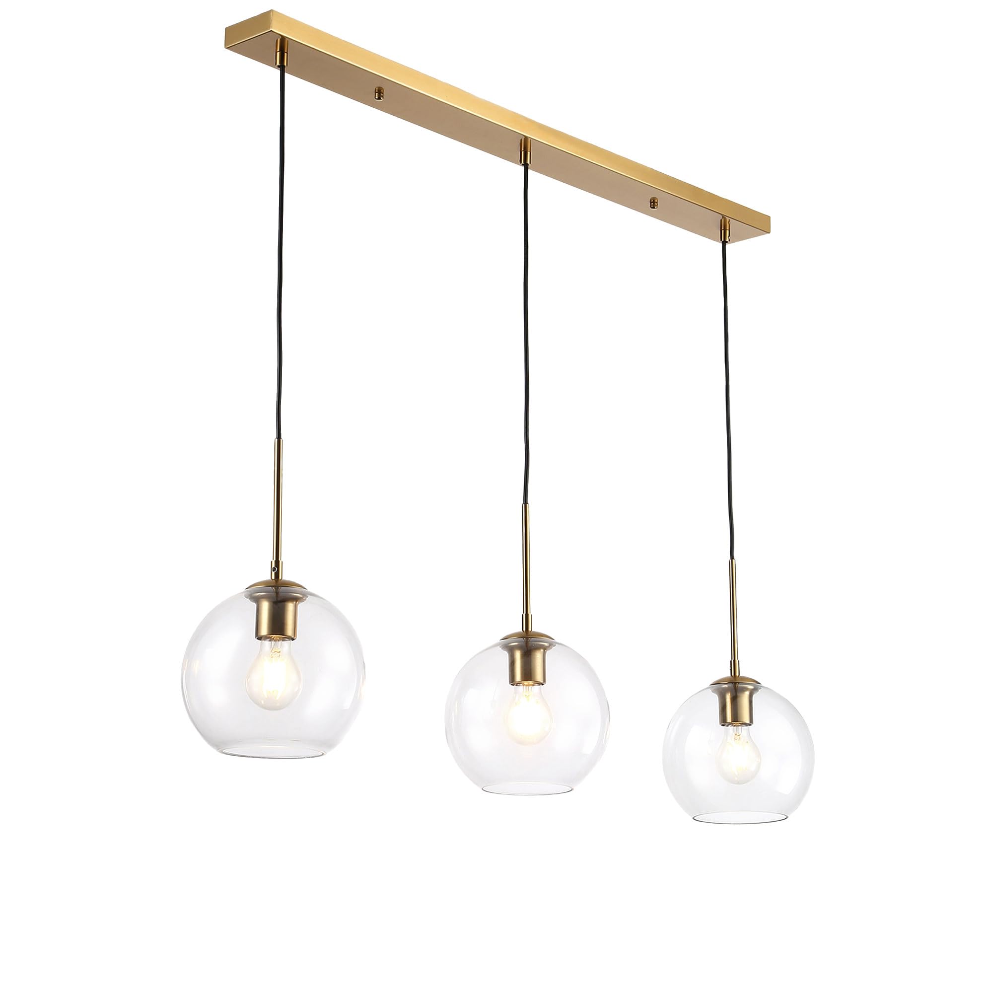 B·LED BARCELONA LED Lampada a sospensione tripla in vetro Merce - 3 x E27