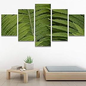 SIGNWIN 5 Panel Canvas Wall Art Organic Arrangement...