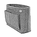 TOPHOME Insert Handbag Organizer Bag in Bag Cosmetic Storage Makeup Bag Organizers Felt Container Organizer Storage Organizing Home Girl Handbag Grey