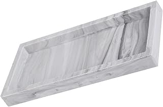 CIYODO Banqueta De Vaidade Mesa De Vaidade Cômoda Bandeja De Mármore Para Vaidade Bandeja De Velas Bandejas De Toucador De Banheiro Para Balcão Bandeja De Balcão De Cozinha Bandeja De