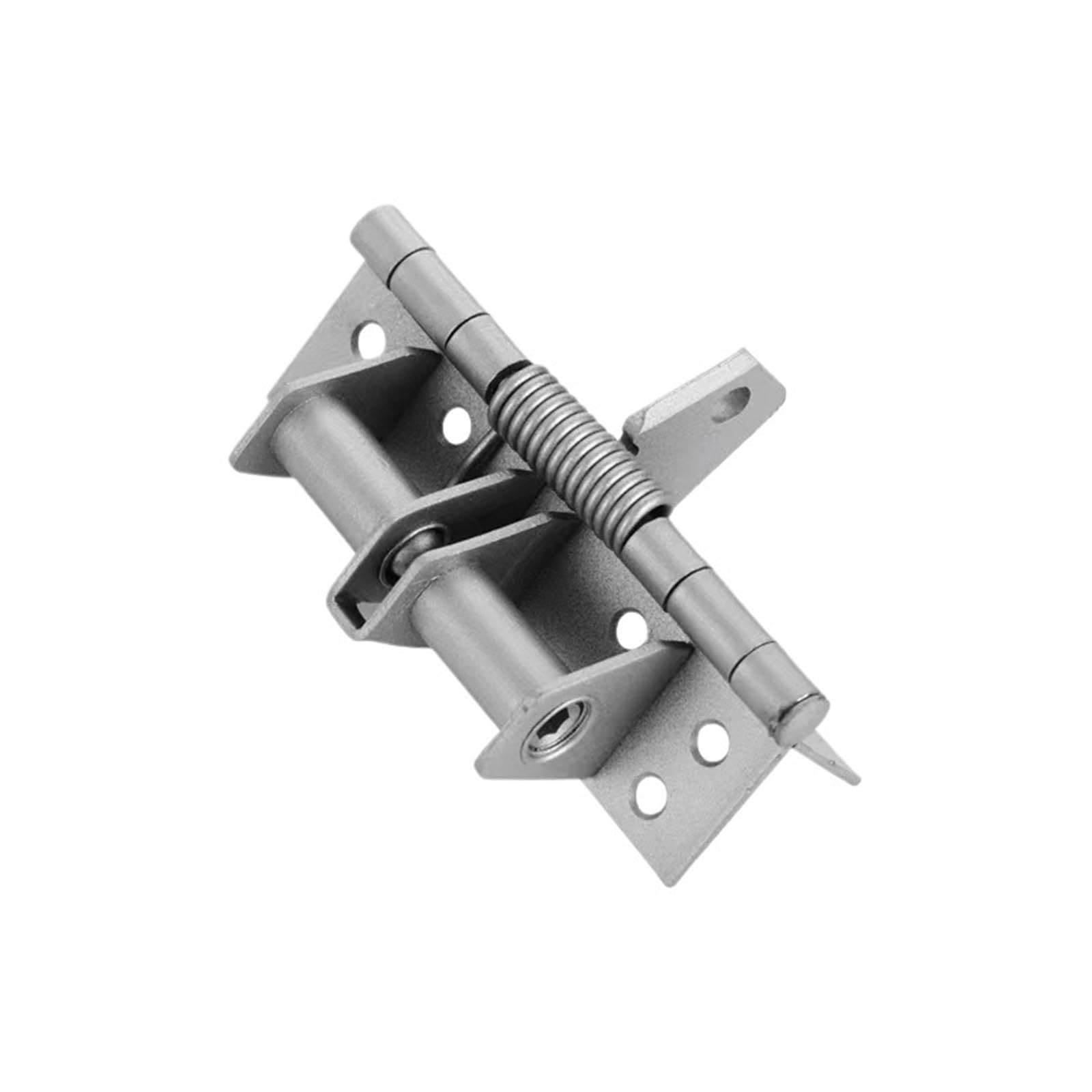 Kdhcvkz Silver 1Pcs 4-Inch Spring Invisible Hinge 90 Degree Door Hinge