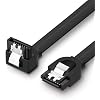 SANEC 40 cm Sata Data Cable - 90 Degree - Metal Clip
