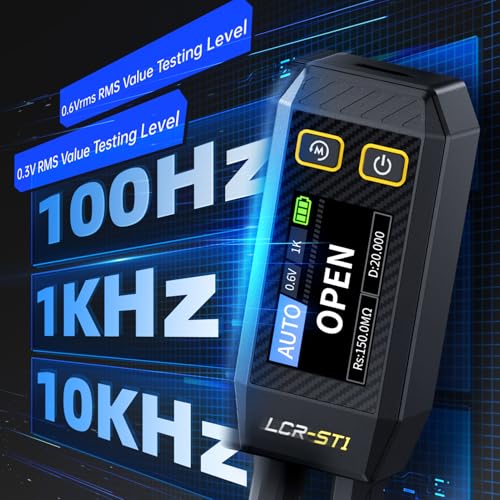 LCR Meter Tester Smart Bridge Tweezer Kit LCR digital brücke tester Digital bridge Messgerät LCR Messgerät Widerstand Induktivität Kapazität Bauteilprüfung (LCR-ST1 Tweezer Bridge)