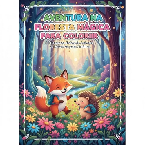 Aventura na Floresta: Animais na floresta para colorir.