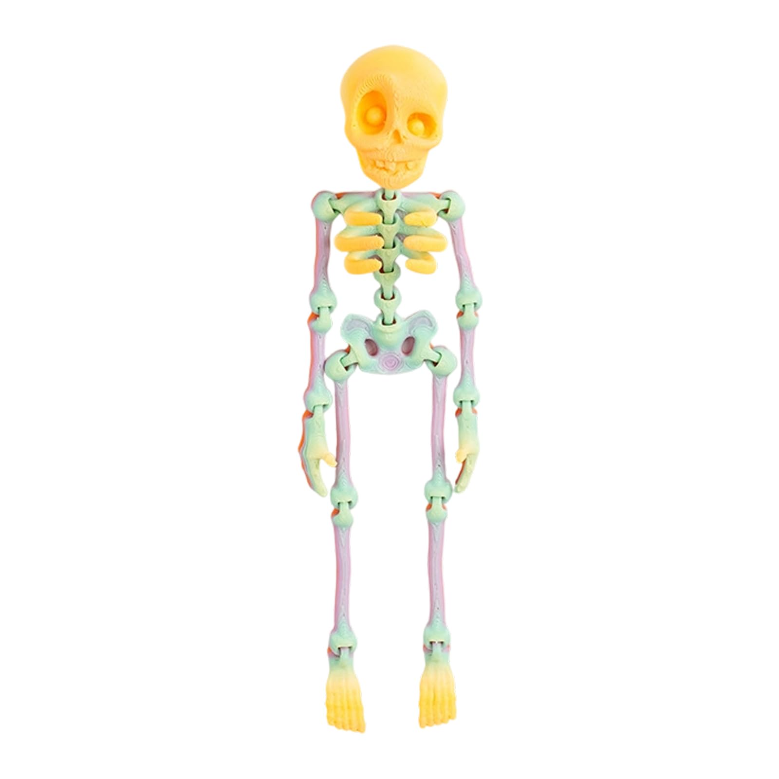 KAQNTUD Skeleton Fridge Magnets Movable Magnetic Figure Halloween Decoration for Kitchen Locker Magnets Black