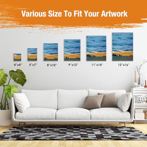 Lienzos para pintar óleo sin deformación pack de 24 paneles 16x12 7