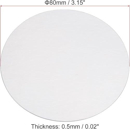 Miniatura 2 de PATIKIL Revestimiento de tapa de papel de aluminio de 3.15 pulgadas, paquete de 50 revestimientos de sellado térmico resistentes a la inducción de