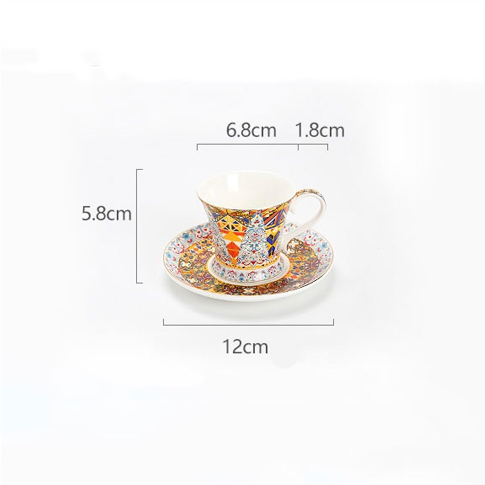 Filiżanki do herbaty Wysokiej jakości wykwintne porcelanowe filiżanki do kawy i spodki kostne zastawa stołowa vintage popołudniowa herbata talerze przekąski zestaw upominkowy latte