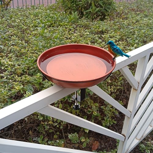 Deck-Bird-Bath-for-Outdoors-11-Copper-Metal-Birdbath-Bowl-with-Adjustable-Big-Steel-Clamp-Backyard-Bird-BathBird-Feeder-for-Railing-Balcony-Fence-Yard-Art-Garden-Decor Deck Bird Bath for Outdoors 11 Copper Metal Birdbath Bowl with Adjustable Big Steel Clamp Backyard Bird BathBird Feeder for Railing Balcony Fence Yard Art Garden Decor
