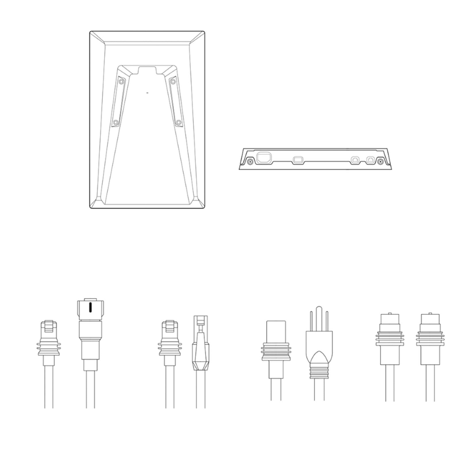FTVOGUE Cavo Satellitare Rettangolare, Cavo Sostitutivo in Rame in Gomma da 10 M 32,8 Piedi 23 AWG, Impermeabile IP68 con Kit di Terminazione Campo, per Router con Antenne Ad Alte Prestazioni di Terza