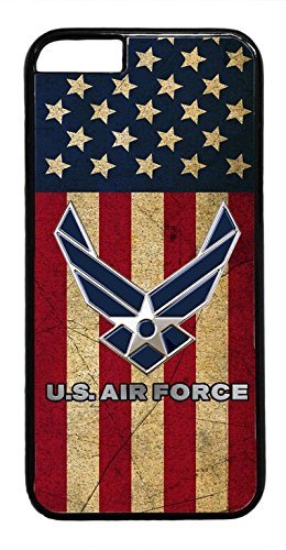 US Air Force USA Flag Army rubber Plastic Black Case Cover for iPhone 7 Plus 5.5
