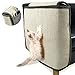 NATUYA Protectores de muebles de gato - Protector de muebles de gato - Cojín antiarañazos para gatos - Cojín elástico antiarañazos para sofá (gris oscuro, sisal, derecho)