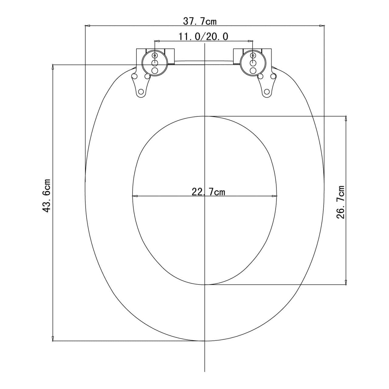 Asiento de inodoro con bisagras de cierre lento de madera resistente para asiento de inodoro para baño 19_0000671