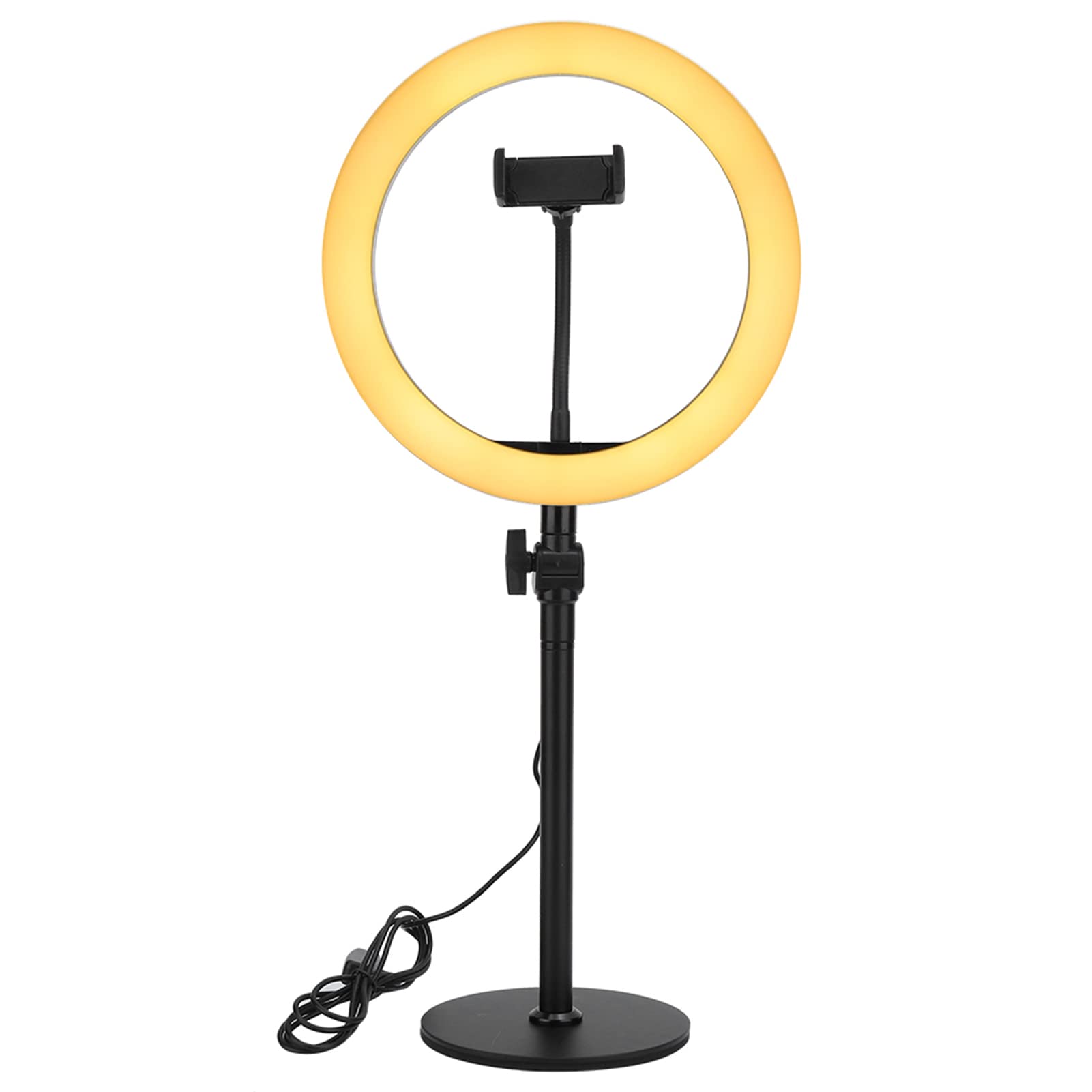Ring Light LED Live Streaming Ring Light Studio Photography Beauty Salon Tattoo Fill Light for Vlog Makeup Youtobe Video Shooting Selfie(Black)(Black)
