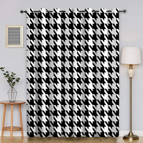 Genérico Cortinas Salon PáJaro Cortina Ventana Abstracto Cortinas Termicas Aislantes Frio y Calor con Ojales Cortina Opaca Infantil 2 Piezas x 140 x 260cm(An x Al) R1451