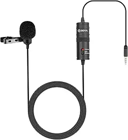 BOYA M1 Microfone Lavalier para Smartphones Canon Nikon DSLR Câmeras Filmadoras Gravador de Áudio PC