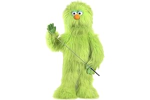 Blue Puppet, 30-Inch Plush Ventriloquist Puppet