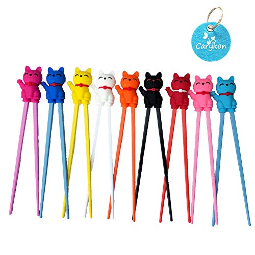 Carykon Cute Tableware Learning Training Helper Chopsticks for Kid Beginner Adult