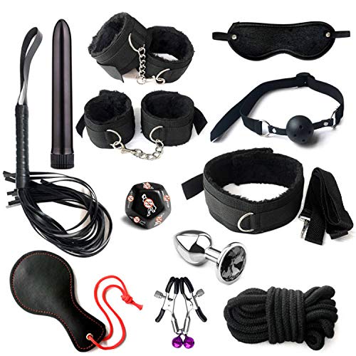 Menottes de lit confortables anti-irritation avec collier en fourrure