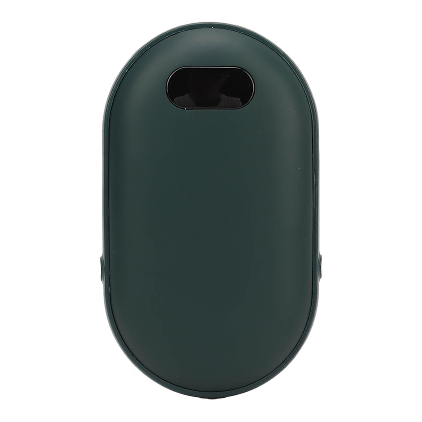 Chauffe-Mains électrique, Rechargeable par USB 2 en 1, Batterie 6000 MAh, Portable, Doux pour la Peau, avec Lanière pour la Randonnée et Le Ski (Green)
