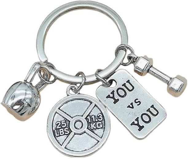 RFTWXHPN Fitness Motivation Gifts Keychain for Gym Workout Lover Gifts for Weightlifters Weight Loss for Bodybuilder Lovers image 5