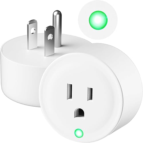 Zoblise Thermostatically Controlled Outlet: (2 PCS) Automatically Turn on Below 32℉, Turn Off Above 50℉, Thermostat Plug, Unnecessary to Turn Off Power Manually in Cold Winter Cube