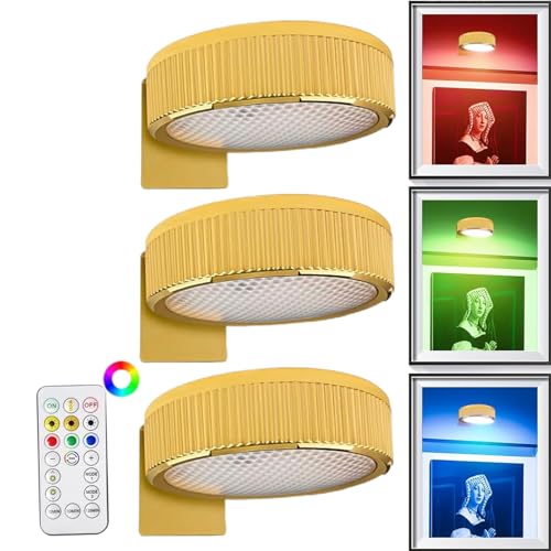 Luz de pintura a batería para iluminar estanterías de obras y marcos sin cables