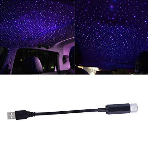Preisvergleich Produktbild Gaddrt Auto USB Star Deckenleuchte Sky Projection Lampe Romantische Atmosphäre Nachtlichter Lichterketten