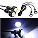 HOTSYSTEM Eagle Eye LED Light Bulbs 9W DC12V 12mm for Off-Road Car ATV Camper Trunk Motorcycle Day Time DRL License Plate Turn Signal Stop Parking Tail Reverse Fog Trunk Backup Light (White,12-pack)