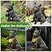 Tfro & Cile Solar Dog Garden Statue Outdoor Lantern Light Decor Yard Ornament Unique Housewarming Gift for Lawn Patio Balcony