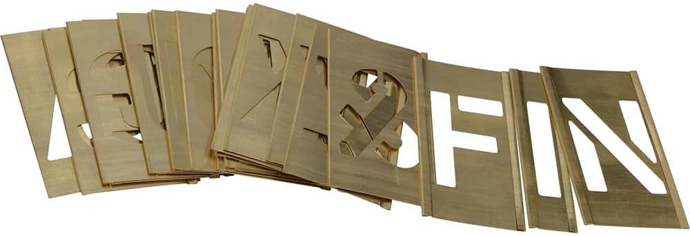Stencils Set of Pp Brass Locking Stencils - Figures 1in