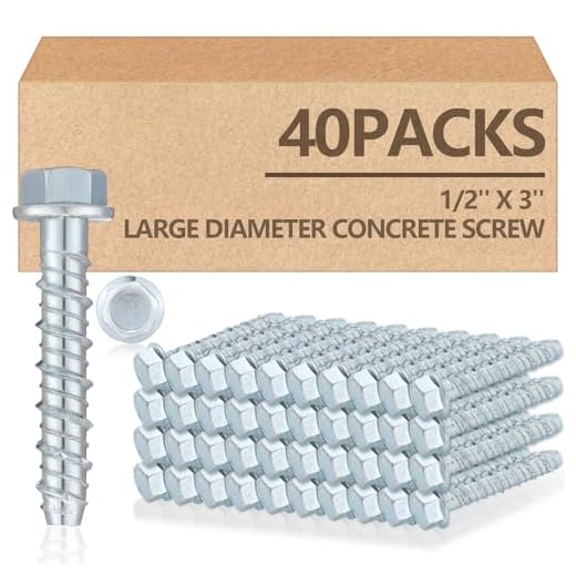 Heavy Duty Concrete Anchors and Screws Set