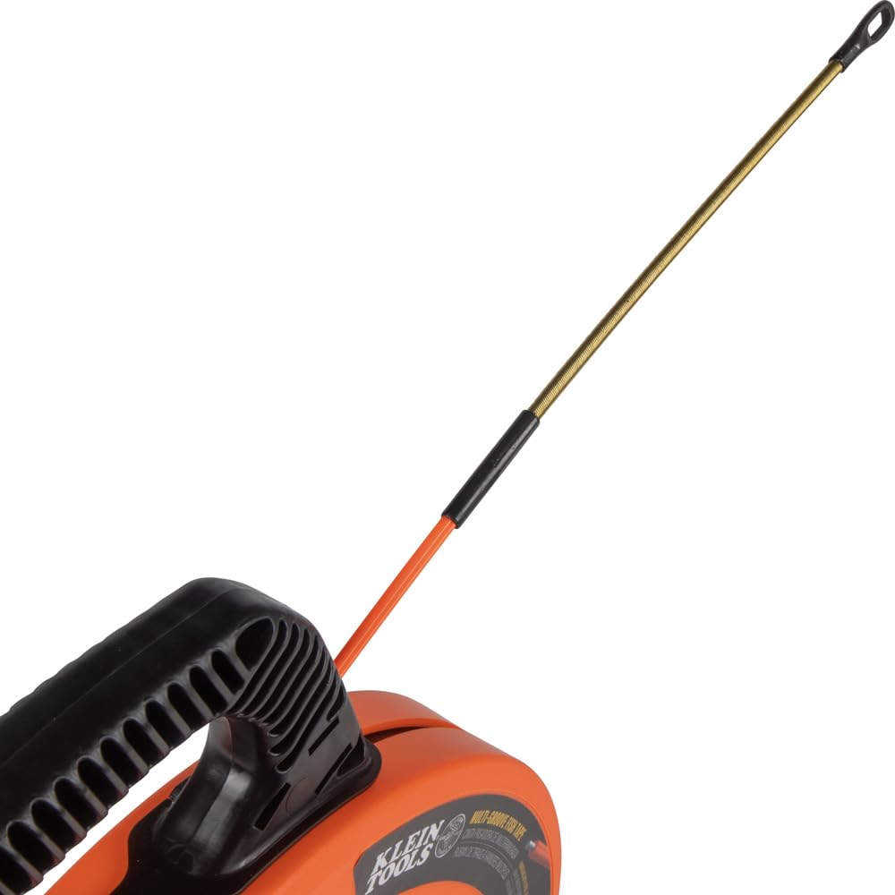 Klein Tools 56380 - Estrattore a filo in fibra di vetro con spirale in acciaio, alloggiamento e manico ottimizzati, 30 m x 0,5 cm