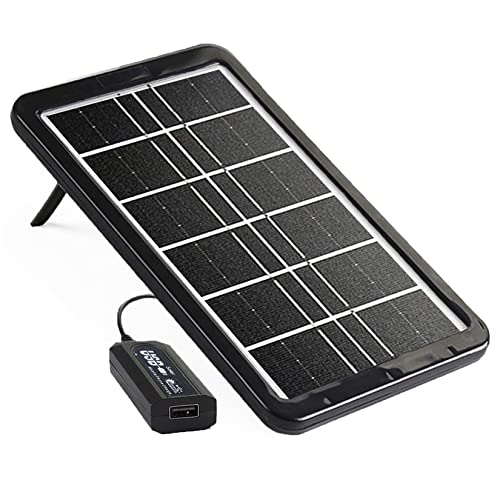 Aocoray Mini 5V 6W USB Solar Panel, Portable 5 Volt 6 Watt High Efficiency Solar Panel Battery Charger with 118.11inch Cable for Cellphone Power Bank Camera Fan Camping Lantern etc.
