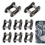 DACIRTY Pack-8#415 Chain Master Roller Connector Link, High Hardness Wear Rust Resistant Carbon Steel Roller Chain Connecting Link, Suitable for Most Bicycles Pedal Bikes ATVs Scooters (Black)