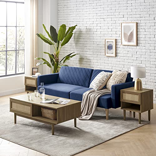 Mopio Chloe Futon Sofa Bed, Convertible Sleeper Sofa, Couch, Loveseat, With Tapered Legs, 77.5", Splitback Sofa, Small Couches For Living Room #TOP3