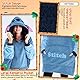Disney Stitch Übergroße Hoodie Decke Damen Teenager, Fleece Oversized Kapuzenpullover mit Ärmeln One Size - Frauen Geschenke (Blau Stitch)