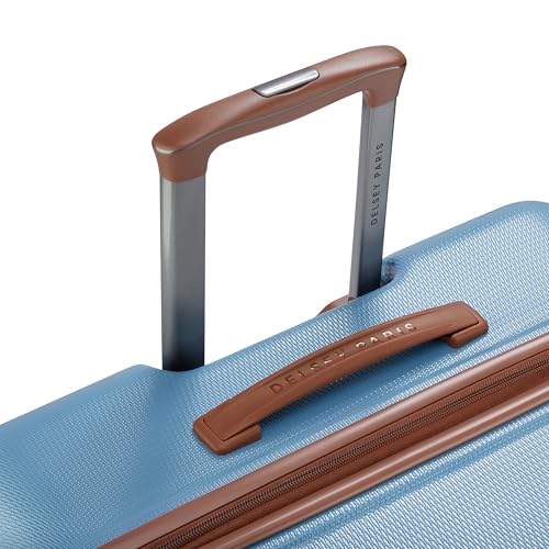 Image of DELSEY PARIS Juliette 75.5 cms Large Check-in ABS /Polycarbonate Hard Sided 8 Wheels Spinner Suitcase /Trolley Bag for Travel with TSA Lock- Blue