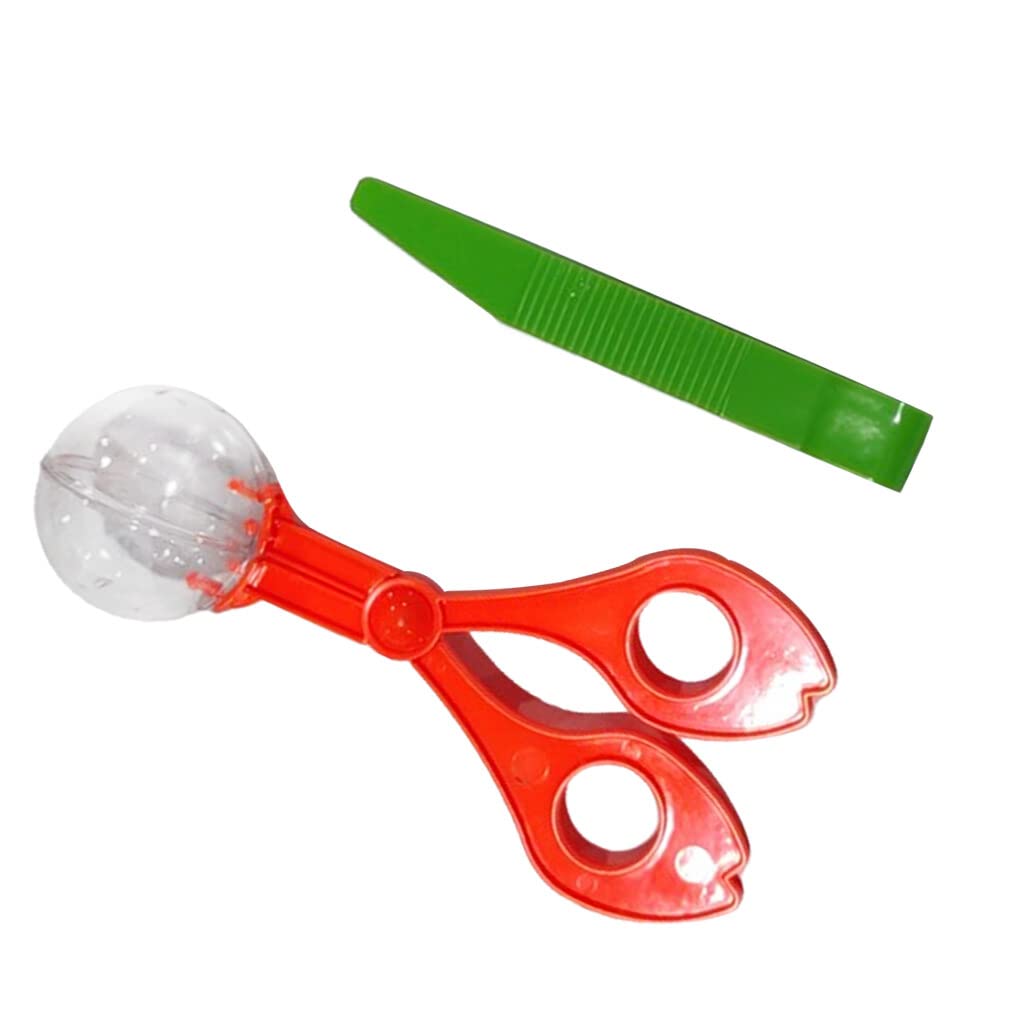 wisoolkic 2 Bug Insect Catcher Wear-Resistant Bugs Tongs Tweezers Kids Children Handy Nature Exploration Toy Cleaning