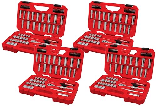 Image of CRAFTSMAN Mechanics Tool Set, 3 /8 Inch Drive, 61 Piece (CMMT45161) (Pack of 4)
