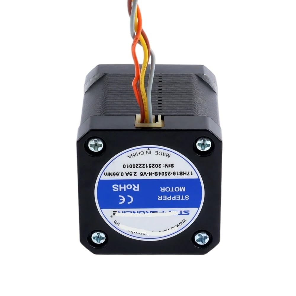 For STEPPERONLINE Nema 17 Motor Paso A Paso De Alta Temperatura 38mm Φ5mm Eje De Corte D 55Ncm 42 Pasos Aislamiento Clase H 180C Y Conector