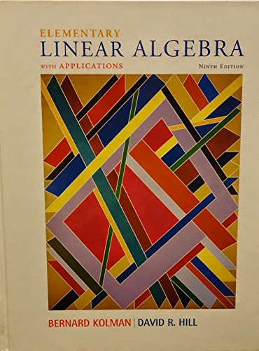 Elementary Linear Algebra with Applications