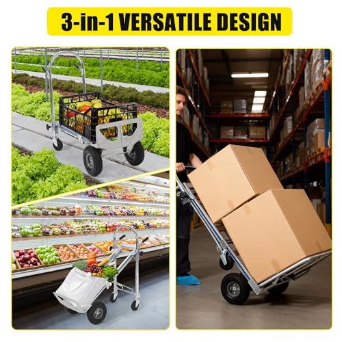 Carretilla convertible 3 en 1 plegable 700 lb miniatura 2