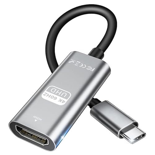 Avigers USB C to HDMI Adapter 4K@60Hz, Type c to HDMI Adapter (Thunderbolt 3/4 Compatible), USB C HDMI for iPhone 15 Pro Max, MacBook Pro/MacBook Air, iMac, iPad Pro/Air, Galaxy S8-S23 and More