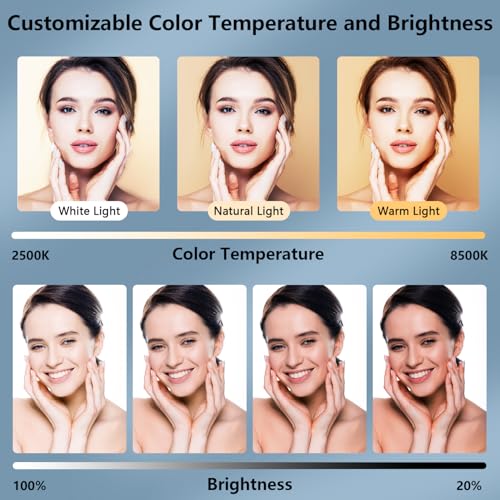 PIOENIMAGE Rechargeable Portable Ring Light for Phone, LED Smartphone Light, Phone Video Stabilizer, Square Ring Light for Photography, Video Recording, Live Stream - image 5